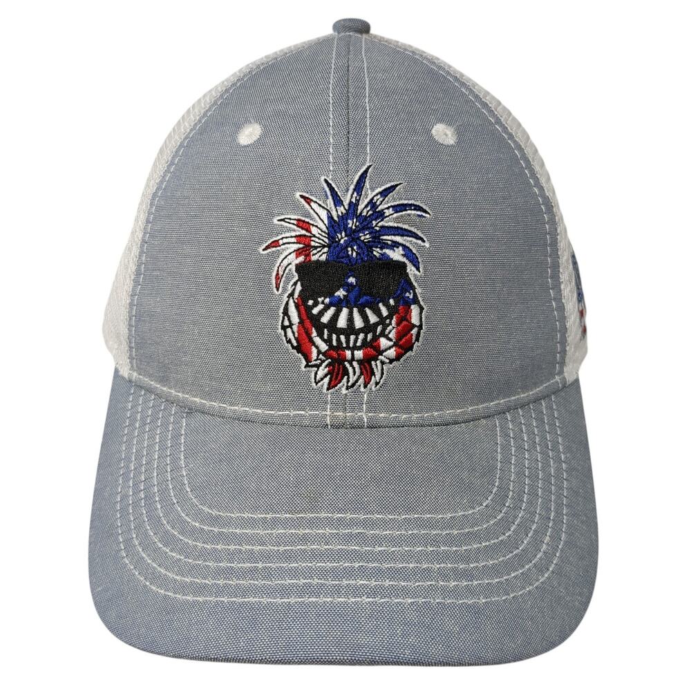 Pineapple Willy's Snapback Trucker Hat Blue One Size Adjustable BSW Headworks